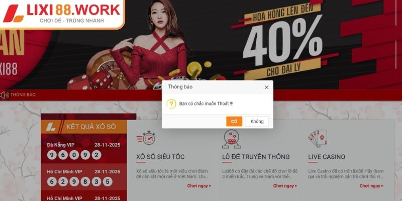 Đăng Nhập Lixi88 - Cách Truy Cập An Toàn Và Nhanh Chóng Nhất 3 Đăng xuất sau khi sử dụng