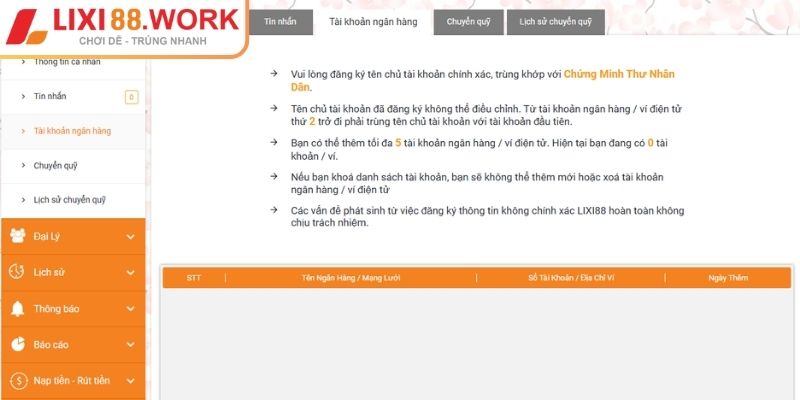 Rút Tiền Lixi88 – Hướng Dẫn Thực Hiện An Toàn Và Cực Nhanh 1 Truy cập vào website