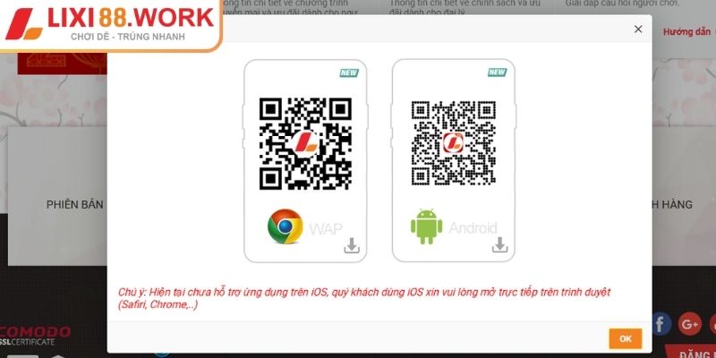 Tải App Lixi88 - Hướng Dẫn Cho Người Dùng iOS Và Android 2 Cách tải app Lixi88 cho hệ điều hành Android